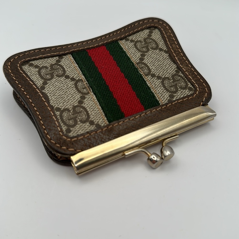 Gucci vintage sherry line kisslock Coin Purse - Picture 10 of 12